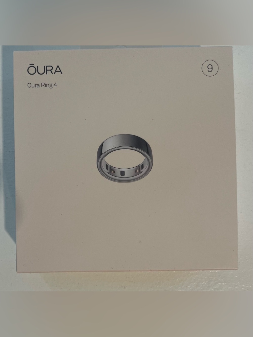 Oura Ring 4 Silver Size 9 Smart Ring - NWT Factory Sealed